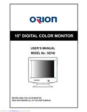 Orion 5Q740 User Manual