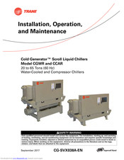 Trane Cold Generator CGWR30 Installation, Operation And Maintenance Manual