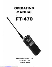 Yaesu FT-470 Operating Manual