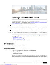 Cisco MDS 9132T Installation Manual