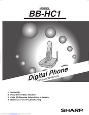 Sharp BB-HC1 Operation Manual