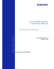 samsung 310 5G CPE Installation Manual