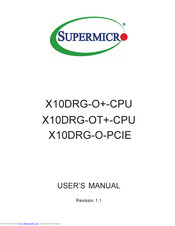 SUPERMICRO X10DRG-O+-CPU User Manual