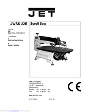 Jet JWSS-22B Operating Instructions Manual