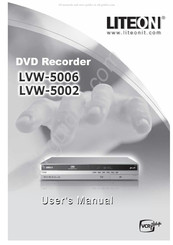 LiteOn LVW-5002 User Manual