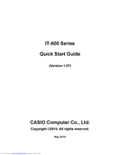 Casio IT-600M30CR2 Quick Start Manual