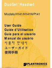 Plantronics DuoSet H141N User Manual