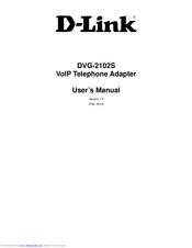 D-Link DVG-2102S User Manual