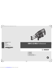 Bosch Professional GBH 2-23 Original Instructions Manual