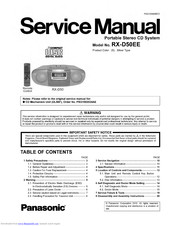 Panasonic RX-D50EE Service Manual