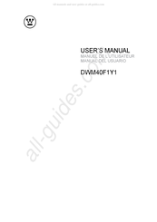Westinghouse DWN40F1Y1 User Manual