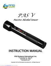 PAS Systems International PAS V Instruction Manual