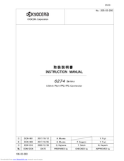 Kyocera 6274 series Instruction Manual