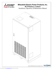 Mitsubishi Electric BC39 Installation, Operation & Maintenance Manual