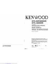 Kenwood KTS300MR - Radio / CD Player Instruction Manual