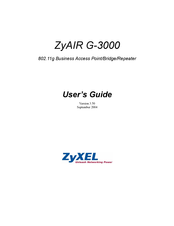 ZyXEL Communications ZyAIR G-3000 User Manual