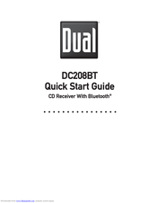 Dual DC208BT Quick Start Manual
