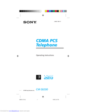 Sony CM-SB200 Operating Instructions Manual
