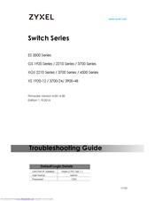 ZyXEL Communications 3700-24 Troubleshooting Manual