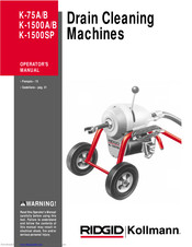 RIDGID K-1500SP Operator's Manual