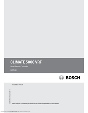 Bosch WRC-HR Installation Manual