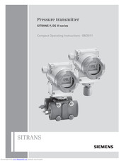 Siemens SITRANS P DS III Series Operating Instructions Manual