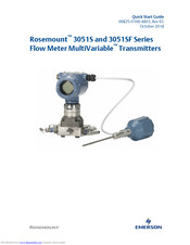 Emerson Rosemount 3051SF Series Quick Start Manual