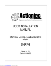 ActionTec 802PAG User & Installation Manual