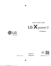 LG X power 2 LG-M320G Quick Start Manual
