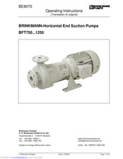 Brinkmann BFT1250 Operating Instructions Manual