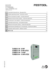 Festool TURBO II M - 8 WP Original Operating Manual