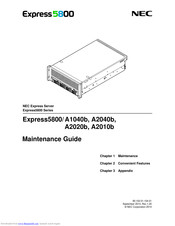 NEC Express5800/A2020b Maintenance Manual