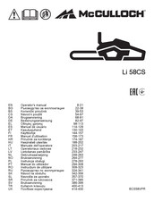 McCulloch Li 58CS Operator's Manual
