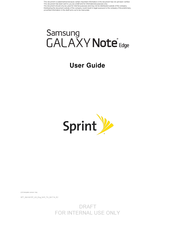Samsung Sprint Galaxy Note Edge User Manual