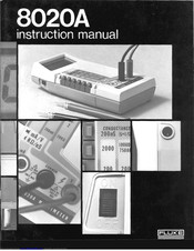 Fluke 8020A Instruction Manual
