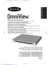 Belkin OmniView F1DW216C Quick Installation Manual
