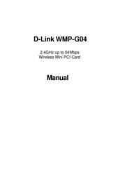 D-Link WMP-G04 Manual