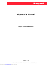 Honeywell Aspire Operator's Manual