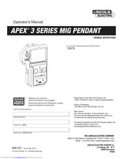 Lincoln Electric APEX 3 Series Operator's Manual