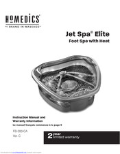 HoMedics JET SPA ELITE FB-200 Instruction Manual