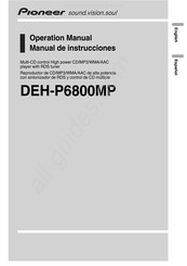 Pioneer DEH-P6800MP Operation Manual