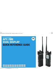 Motorola APX 6000XE 3 Quick Reference Manual