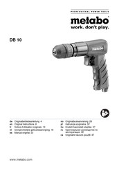 Metabo DB 10 Original Instructions Manual