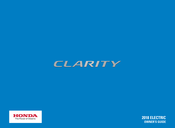 Honda Clarity 2018 Owner's Manual