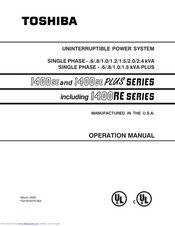 Toshiba 1400RE Series Operation Manual