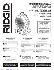 RIDGID R860720 Operator's Manual