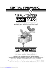 Central Pneumatic 00422 Assembly And Operating Instructions Manual