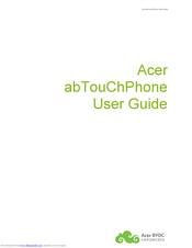 Acer abTouChPhone User Manual