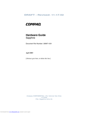 compaq Sapphire Hardware Manual