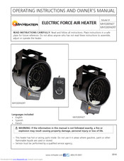 Mr. Heater MH530FAET Operating Instructions And Owner's Manual